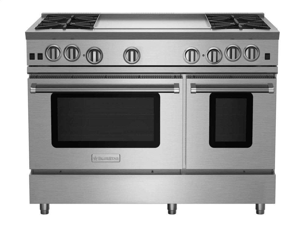 Precision 6 burner range with 24 griddle and double oven