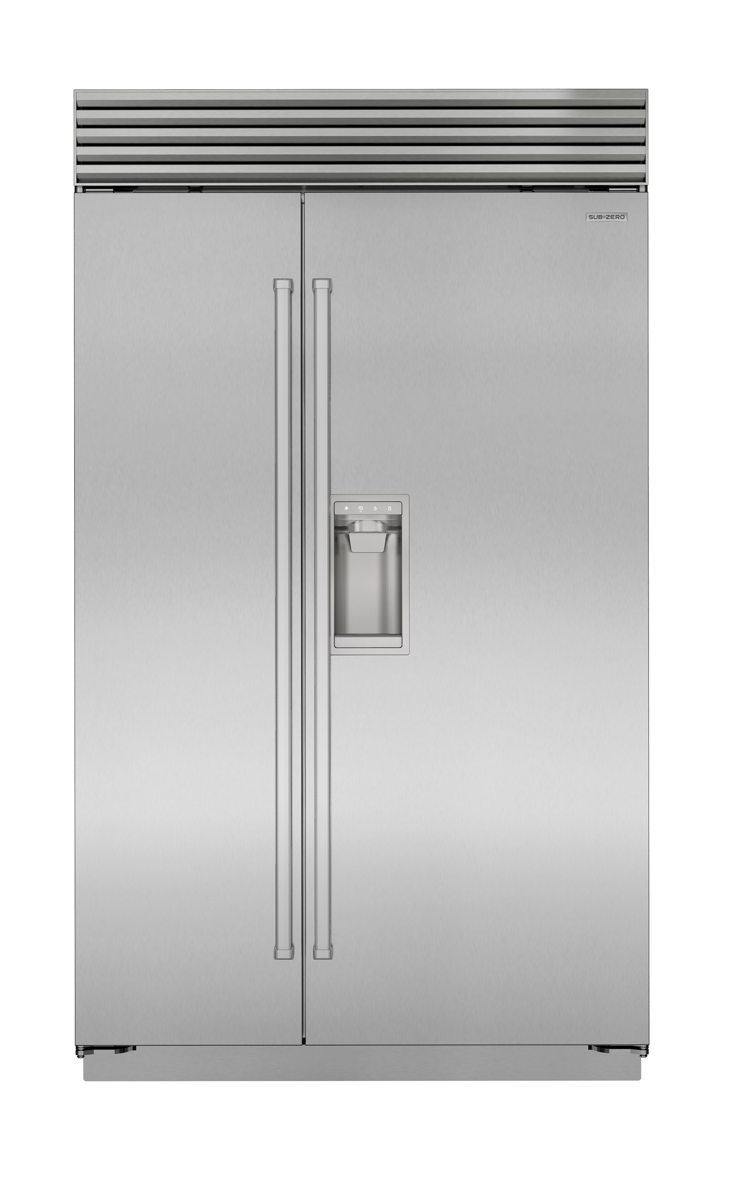 sub zero stainless steel refrigerator