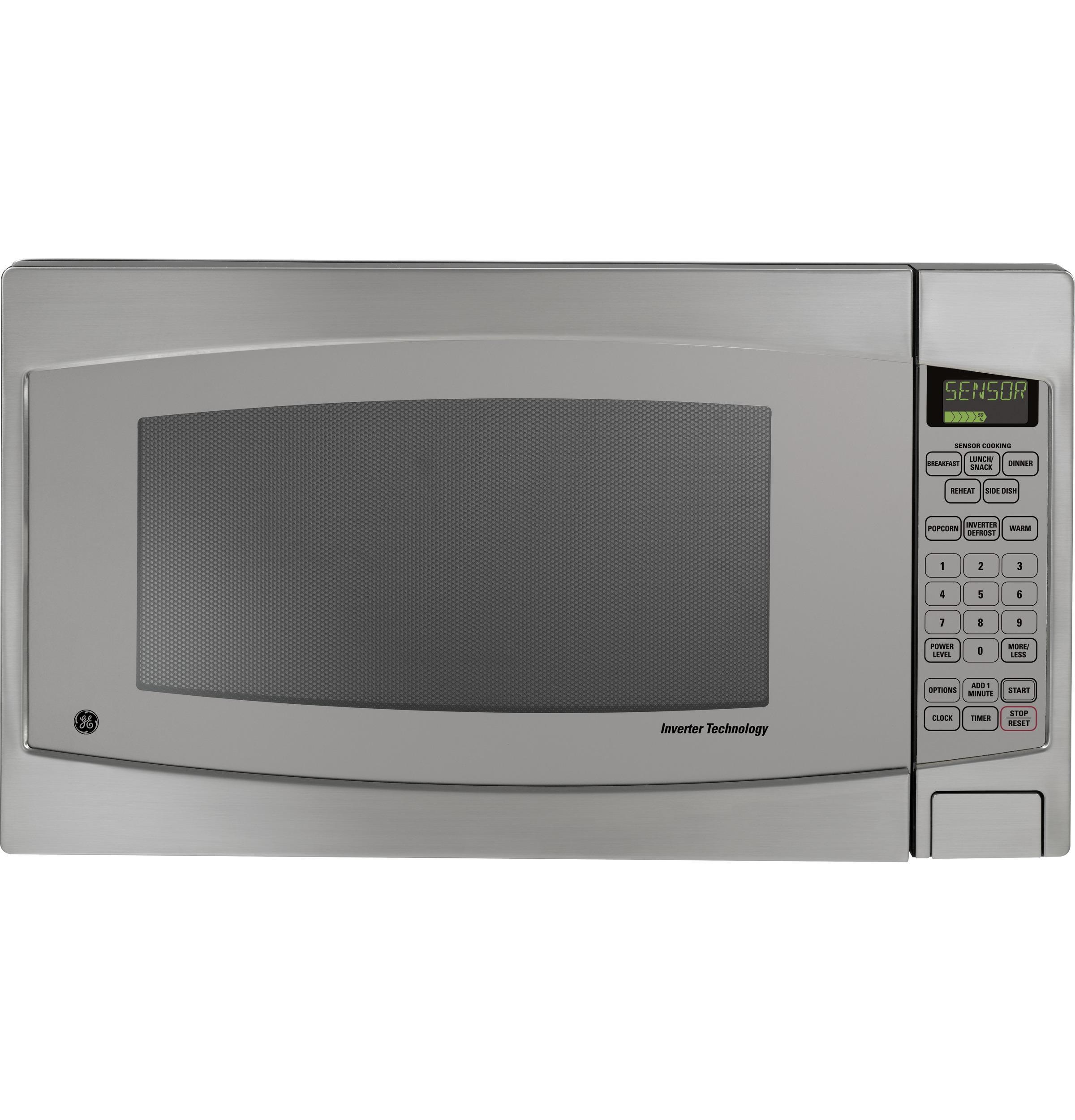 ge 2 cu ft 1200 watt countertop microwave black