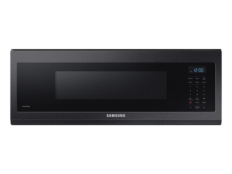 Samsung - 1.1 Cu. ft. Smart Slim Over-the-range Microwave with 400 CFM Hood Ventilation, Wi-Fi & Voice Control - Stainless Steel